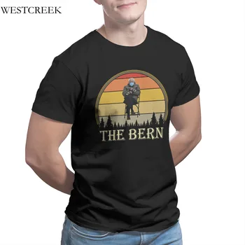Vyriški T-shirt Bernie Sanders kumštinės Pirštinės Didmeninės Drabužių Juokinga Trumpas 4XL 5XL 6XL Hip-Hop Plius Dydis Drabužių 35259