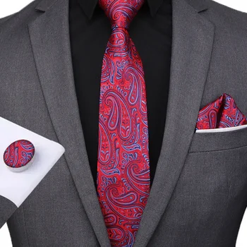 Vyriški kaklaraištis verslo atsitiktinis 8cm dryžuotas kaklaraištis kaklo kaklaraištis rinkinys