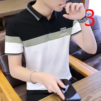 Vyriški t-shirt tendencija korėjos versija savęs auginimo laukinių plonas skirsnis spausdintos pledas mados labdarai