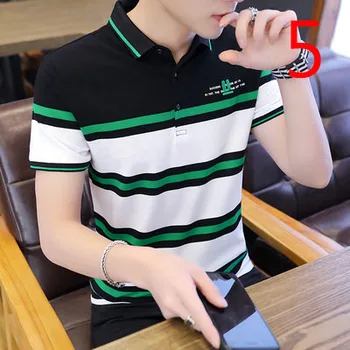 Vyriški t-shirt tendencija korėjos versija savęs auginimo laukinių plonas skirsnis spausdintos pledas mados labdarai