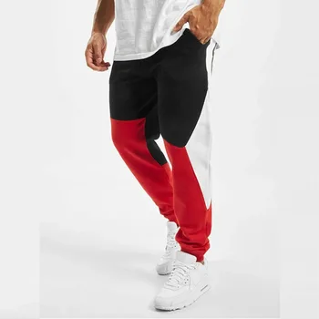 Vyriškos Kelnės Storio Vyrų Mados Hip-Hop Kontrasto Spalvos Žmogus Atsitiktinis Pants Mens Fitneso Mokymo, Laisvalaikio, Sporto Jogger Kelnės