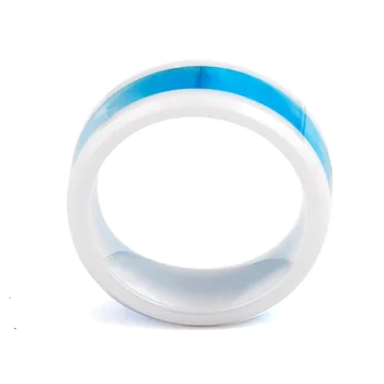 Vyrų, Moterų Papuošalai, baltos ir Mėlynos Kryžiaus Keraminiai žiedai mados prekės ženklo vestuvių papuošalai aukštos kokybės piršto sužadėtuvių žiedas