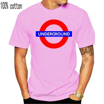 Vyrų marškinėlius Londono Metro - Vyrų 5050 T-Shirt(1) Atspausdintas T-Shirt tees viršų
