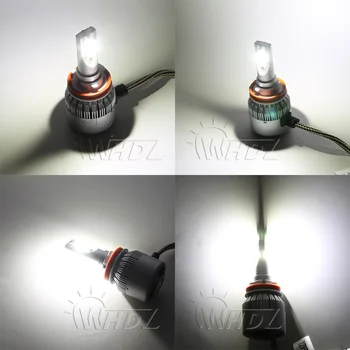 WHDZ TC6 H7 H3 H1 H4 880 H11 9005 LED Žibintų Super Šviesus 75 W 6500k Automobilių Žibintų Lemputės