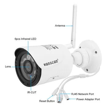 Wanscam Wi-fi IP Kamera HD 1080P Wireless CCTV Saugumo Stebėjimo Kamera Judesio Aptikimo Signalizacijos Tinklo Video Kamera Lauko