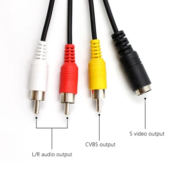 Wiistar HDMI AV CVBS, S video Converter Adapteris Composite R/L Audio 1080P HDMI2AV CVBS, S Video Converter