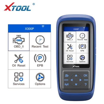 XTOOL 2019 X300 P Auto Scanner OBD2 Reset Tool SRS EPB TPS variklio Diagnostikos priemonė, ABS Bateriją, iš naujo nustatyti ridos koregavimas, atnaujinimas