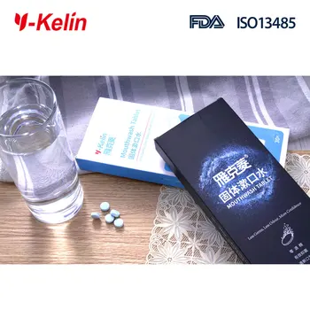 Y-kelinas Burnos skalavimo skystis Tablet 30 skirtukai Šviežią Kvapą Burnos higiena, burnos blogas kvapas, valiklis, dantų balinimas