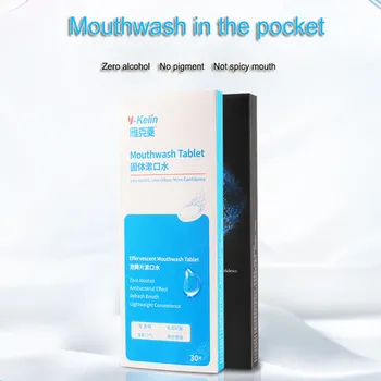 Y-kelinas Burnos skalavimo skystis Tablet 30 skirtukai Šviežią Kvapą Burnos higiena, burnos blogas kvapas, valiklis, dantų balinimas
