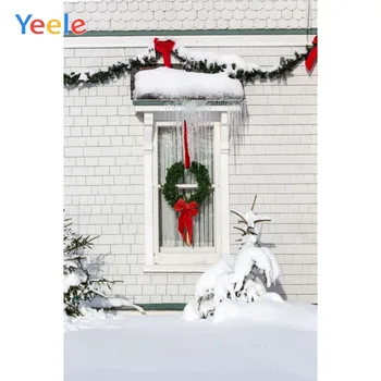 Yeele Linksmų Kalėdų Vakarėlį Žiemos Dekoro Bokeh Šviesos Fotografijos Fonas Asmeninį Fotografijos Fonas Fotostudija