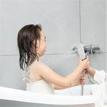 Youpin Diiib 3 rūšių rankinė dušo galvutės 360 laipsnių ir 120 mm 53 vandens skylę su PVC Matel Galingas masažo dušo D5