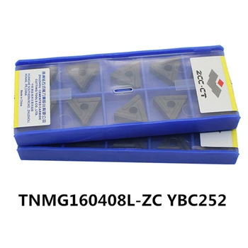 ZCC.CT TNMG160408R-ZC YBC251/TNMG160408L-ZC YBC251/TNMG160408R-ZC YBC252/TNMG160408L-ZC YBC252 CNC karbido įdėklai 10VNT/BOX
