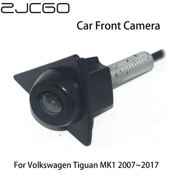ZJCGO CCD HD Automobilio Vaizdas iš Priekio Stovėjimo LOGOTIPĄ, vaizdo Kameros Vandeniui Naktinio Matymo Teigiamą Įvaizdį Volkswagen VW Tiguan MK1 2007~2017