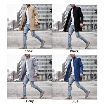 ZOGAA Prekės ženklo vyrai kailis 2020 Naują Atsitiktinis vyrų kailis žiemą 4 spalvų vyrų paltai žiemos oficialų mens tranšėjos paltai striukė plius dydis S-3XL