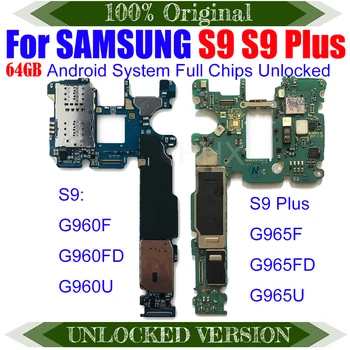 Įdiegti PPP Logika Lenta Su Chip 6GB RAM 64GB ROM Samsung Galaxy S9 PLUS G965F G960F G960FD G965FD G960U G965U Plokštė