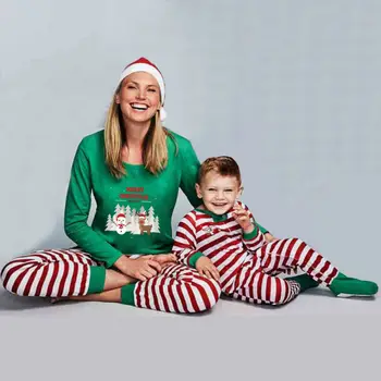 Šeimos Kalėdų Pižama Nustatyti Kalėdos Pjs Atitikimo Pižamos Suaugusiųjų Vaikų Kalėdos Sleepwear