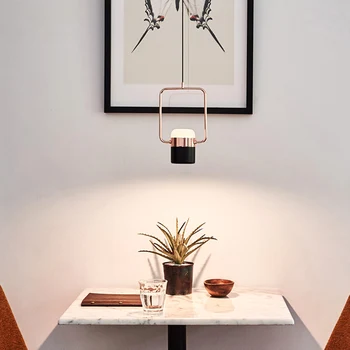 Šiaurės minimalistinis led pakabukas šviesos kūrybos naktiniai /restoranas /miegamojo/ baras, valgomasis stalas studijų priedai veltiniams, vilna lempa