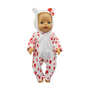 Šiltas Minkštas Kombinezonas Tinka gimęs gimęs kūdikis 43cm Lėlės Drabužiai Lėlės Priedai 17inch Baby Doll