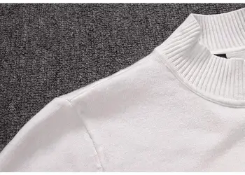 Šiltas Vyrų Megztinis Megztinis Plonas Kietas Aukštos kokybės Deimantų akmens Britų vyriški Drabužiai Mens Golfo drabužiai