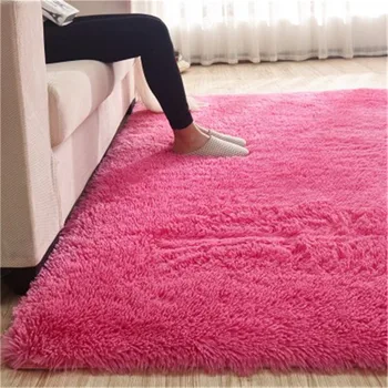 Šiuolaikinės storas ilgas šilko plaukų kiliminė danga, grindų kilimėlis Gyvenimo kambario, miegamasis coffee table bay lange lovos antklodė Tatamio kilimas neslidus kilimas