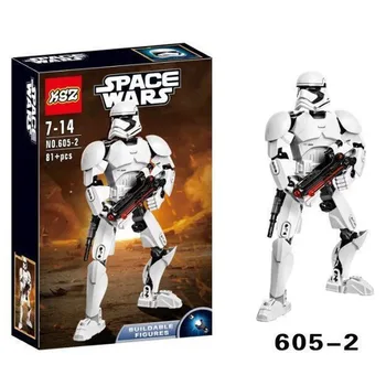 Žvaigždžių Karai Buildable Veiksmų Skaičius, Building Block Modelis Darth Vader Kapitonas Phasma Obi Wan Kenobi Statybos Blokų, Plytų Žaislas